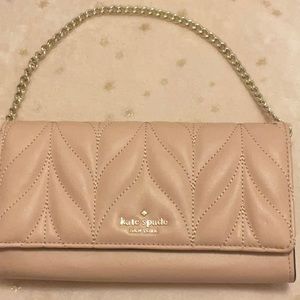 Kate Spade New York Quilted Leather Handle Bag in blush